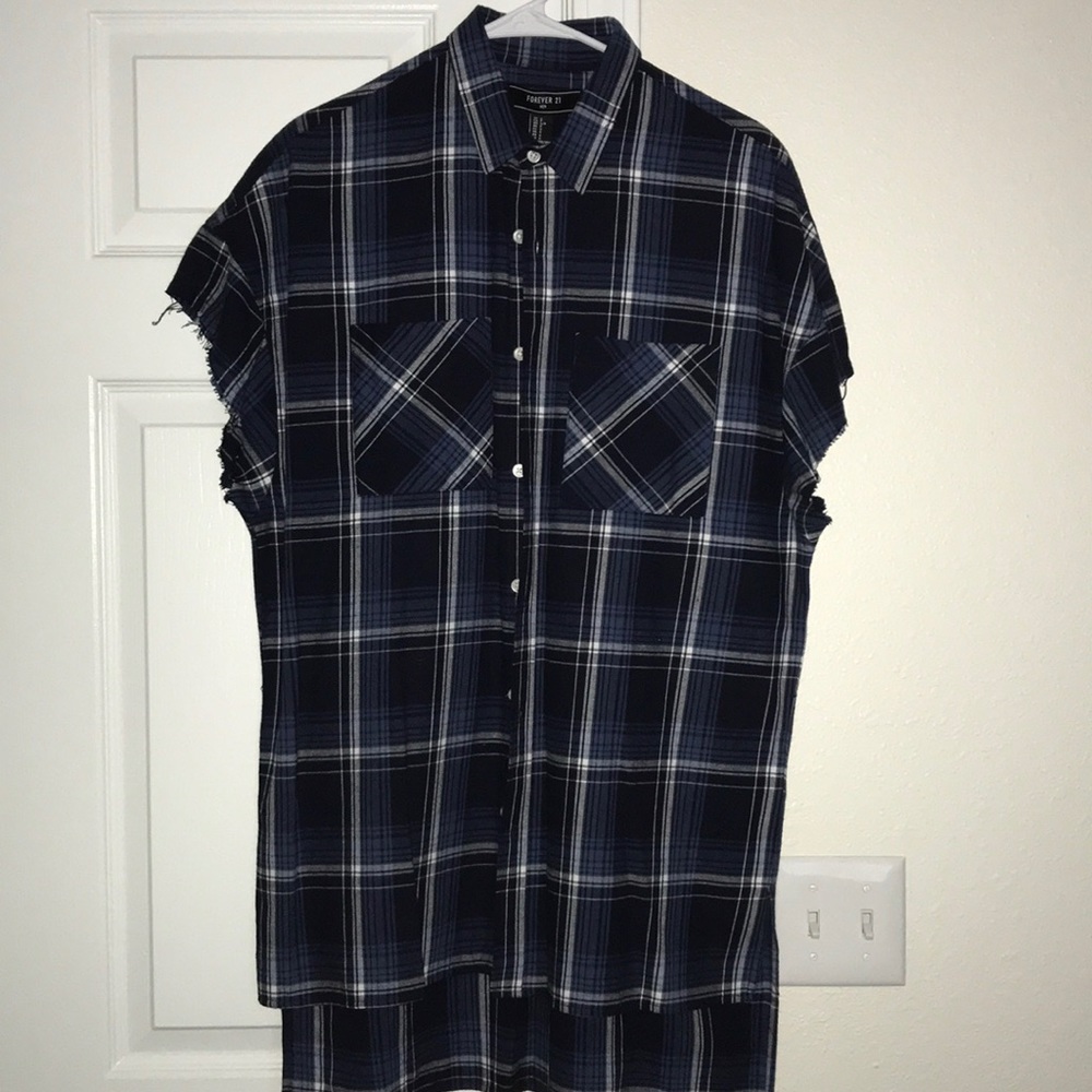 Blue button up shirt